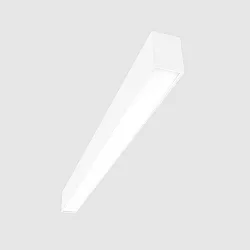 LED-Lichtkanal-Einzelleuchte, IP40 IK04, direkt, 84.7cm, DALI2, UGR<19, MICROPAL®, dimmbar, 25W 3000K, weiß