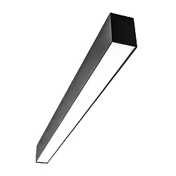 LED-Lichtkanal-Einzelleuchte, IP40 IK04, direkt, 168.7cm, Multipower, UGR<19, MICROPAL®, schaltbar, 34-39W 3000K, schwarz
