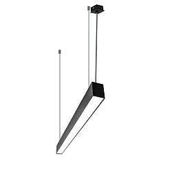 light bar MICROPAL®, UGR<19 / 1127MM / 830 DALI controllable, direct, with suspension kit IP40, black dimmable
