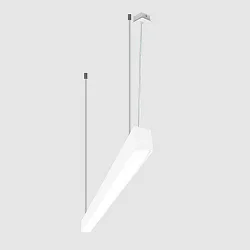 LED-Lichtkanal-Einzelleuchte, IP40 IK04, direkt / indirekt, 112.7cm, DALI2, UGR<19, MICROPAL®, dimmbar, 4000K, weiß