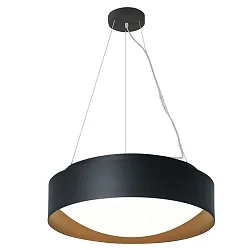 LED Pendelleuchte PREMIUM ARCHITEKTUR, Ø 30,8cm, 18W, 4000K, 2100lm, IP20, IK02, TRIAC, schwarz/kupferbraun
