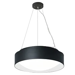 LED Pendelleuchte PREMIUM ARCHITEKTUR, Ø 30,8cm, 18W, 4000K, 2100lm, IP20, IK02, TRIAC, schwarz/schneeweiß