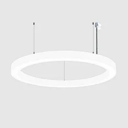 LED-Pendel-Ringleuchte, IP40 IK06, direkt, Ø 115.5cm, DALI2, 79W 3000/4000/6500K, UGR<19, dimmbar, weiß