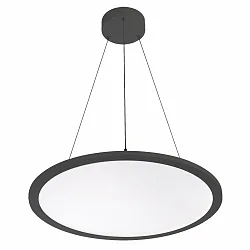 LED Pendelleuchte, Ø 60cm, 57W, 3000K, 6900lm, UGR<19, IP20, IK02, DALI, bildschirmarbeitsplatztauglich, schwarz