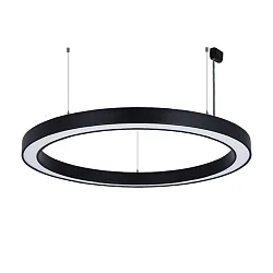LED-Pendel-Ringleuchte, IP40 IK06, direkt / indirekt, Ø 133.5cm, Multipower, 68-119W 3000/4000/6500K, UGR<19, schaltbar, weiß