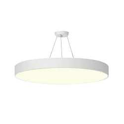 LED Pendelleuchte, rund, direkt / indirekt, IP40, mikroprismatisch, DALI dimmbar, weiß, 85cm, 126W 3000K 12600lm