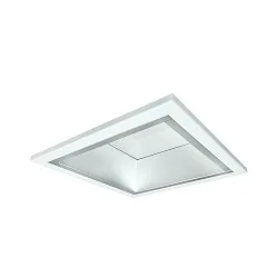 LED Recessed Downlight, 19W, 4000K, 2100lm, square, IP21, opal, white
