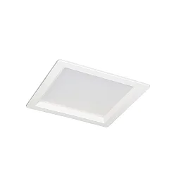 LED Einbau-Downlight, IP54 IK06, quadratisch, Multipower, weiß / opal, 22x22cm, 17/21/25W 3000K 1500-2100lm 95°