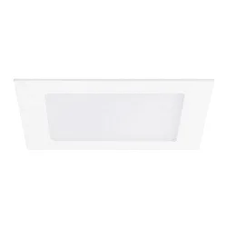 LED Einbau-Downlight, IP44 IK05, flach, quadratisch, 30x30cm, 700mA (exkl. BG), dimmbar, weiß / opal, 25W 3000K 3100lm 110°