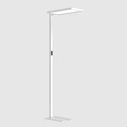 LED Office-Stehleuchte, IP20 IK03, direkt / indirekt, 100W 4000K 15.400lm, MICROPAL®, UGR<16, weiß