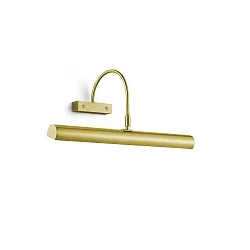 Wandleuchte / Bilderleuchte 318, 40cm, 2x E14, neigbar, Messing matt
