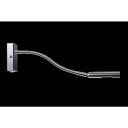 LED Flexarm-Wandleuchte / Displayleuchte 804, 3W 2700K 380lm, CRi >90, mit Schalter, Chrom