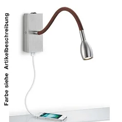 Wall luminaire ASTA, nickel matt