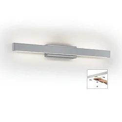 LED Wandleuchte LENE-W, 52.5cm, Up/Down, 13W 2700K, CRi >90, mit Gestensteuerung, Mattnickel