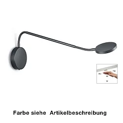 LED Flexarm-Wandleuchte THEA-W, 10.8W 2700K, CRi >90, dimmbar, mit Gestensteuerung, dimmbar, Mattnickel