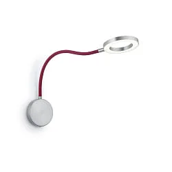 LED Wandleuchte TESSA-W-FLEX, 1-flammig, rund, 17W, 2200-3500K, 1904lm, IP20, dimmbar, Graphit anthrazit / grau