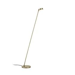 LED Stehleuchte YORI-S, 1-flammig, rund, 8W, 2700K, 1070lm, IP20, dimmbar, Effekt bronze