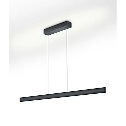 LED Pendelleuchte RUNA-132, Up/Down, 132cm, 62W 2200-3000K, CRi >90, Sensordimmer, schwarz