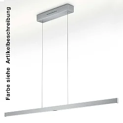 LED Pendelleuchte LINN-L128, 128cm, Up/Down, 40W 2700K, CRi >90, mit Gestensteuerung, verstellbar, schwarz