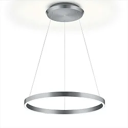 LED Pendelleuchte SVEA-L60, Up/Down, Ø 60cm, 33W 2700K, CRi >90, mit Gestensteuerung, höhenverstellbar, Mattnickel