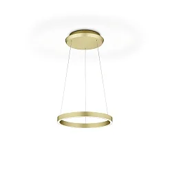 LED Pendelleuchte SVEA-L60, Up/Down, Ø 60cm, 33W 2700K, CRi >90, mit Gestensteuerung, höhenverstellbar, schwarz