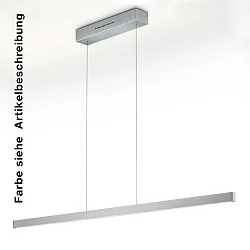 Pendelleuchte LINDA-132, 132cm, 62W 2200-3000K, CRi >90, mit Gestensteuerung, höhenverstellbar, dimmbar, schwarz