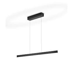 Pendelleuchte LINDA-92, 92cm, 43W 2200-3000K, CRi >90, mit Gestensteuerung, höhenverstellbar, dimmbar, schwarz