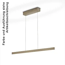LED Pendelleuchte LINDA-112, IP20, 52W 2200-3000K 6290lm, CRi >90, mit Gestensteuerung, höhenverstellbar, dimmbar, schwarz