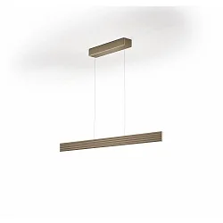 LED Pendelleuchte FARA-112, 52W 2200-3000K 6290lm, CRi >90, mit Wechsel-Linse + Gestensteuerung, verstellbar, Effekt bronze