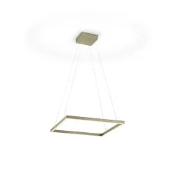 pendant luminaire NIKA-60 up / down, square, adjustable, controllable with gestures IP20, bronze dimmable