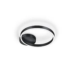 LED Deckenleuchte ANEL-40, direkt/indirekt, Ø 40cm, 44W 2700K 5049lm, CRi >90, dimmbar, schwarz
