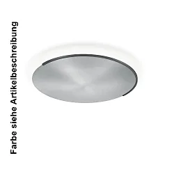 LED Deckenleuchte ASTRA-60, 1-flammig, rund, 56W, 2700K, 6266lm, IP20, dimmbar, nickel matt, Applikation sand metallic