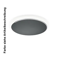 LED Deckenleuchte ASTRA-60, 1-flammig, rund, 56W, 2700K, 6266lm, IP20, dimmbar, schwarz metallic, Applikation schwarz metallic
