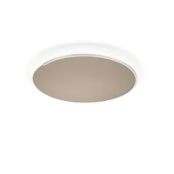 LED Deckenleuchte ASTRA-60, 1-flammig, rund, 56W, 2700K, 6266lm, IP20, dimmbar, sand metallic, Applikation nickel matt