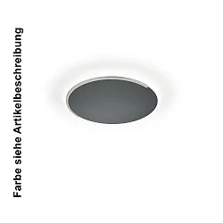 LED Deckenleuchte ASTRA-40, 1-flammig, rund, 39W, 2700K, 4338lm, IP20, dimmbar, schwarz metallic, Applikation schwarz metallic