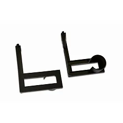 Zubehör für Wandleuchte INTERO-LINE - Küchenrollen-Halter, 2er-Set, variabler Einsatz, Aluminium eloxiert, edelstahl-optik