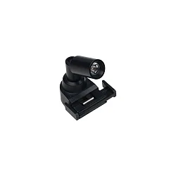 Showcase luminaire LED Track Point S for 24V LED Track, incl. adaptor, 2 lenses, swiveling, 1.5W 3000K 10/30°, black