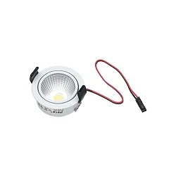 LED Einbaustrahler SR 45-LED, IP44, 350mA, schwenkbar 20°, 4.8W 3000K, weiß
