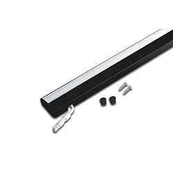 LED Unterbauleuchte LED ModuLite F, IP20, 230V HVLCS, CRi>90, 90cm, mit Schalter, 15W 4000K 1425lm 120°, Schwarz