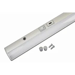 under-cabinet luminaire MODULITE F-USB 900MM with switch, with USB connection, wired through IP20
