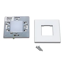 LED Wandeinbauleuchte LED Wall F für Unterputz- und Hohlwanddosen, IP20, 7.5 x 7.5cm, 230V, 1.8W 3000K 90lm, weiß