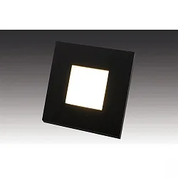 LED Wandeinbauleuchte, 1,8W, 3000K, 90lm, IP20, schwarz