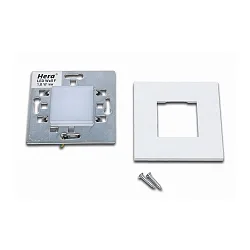 LED Wandeinbauleuchte WALL IF, IP20, mit Sensor + Diffusor, eckig, für Ø 68mm Dosen, 1.8W 3000K 90lm 120°, weiß