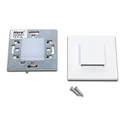 LED Wandeinbauleuchte LED Wall Up&Down für Unterputz- und Hohlwanddosen, IP20, 7.5 x 7.5cm, 230V, 1.8W 3000K 90lm, weiß