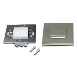 LED Wandeinbauleuchte LED Wall Up&Down für Unterputz- und Hohlwanddosen, IP20, 7.5 x 7.5cm, 230V, 1.8W 3000K 90lm, Edelstahl