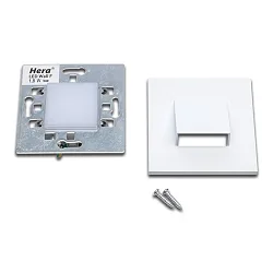 LED Wandeinbauleuchte LED Wall Down für Unterputz- und Hohlwanddosen, IP20, 7.5 x 7.5cm, 230V, 1.8W 3000K 90lm, weiß