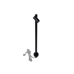 LED Mono Spot for object lighting, seamless height up to 30cm, 24V DC, CRi>90, rotatable, swiveling, 1.5W 4000K 38°, black