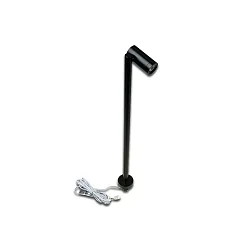 LED MONO SPOT für Objektbeleuchtung, Höhe stufenlos bis 30cm, 24V DC, CRi >90, drehbar, neigbar, 3W 4000K 150lm 38°, Schwarz