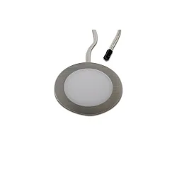 LED Einbauleuchte DYNAMIC FAR-58 mit Flächenlicht, IP44, rund, 3W 2700-5000K, CRi>90, Edelstahl-Optik