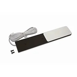 LED Unterbauleuchte S-PAD F, IP20, mit Flächenlicht, einzeln, 250cm LED 24-Steckerkabel, CRi >90, dimmbar, 3000K, schwarz